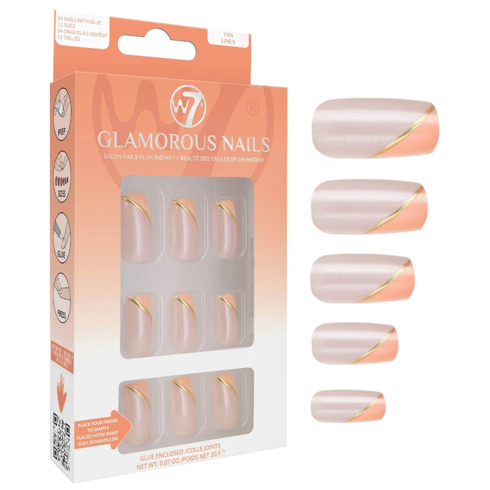 W7 Cosmetics Tan Lines Glamorous False Nails
