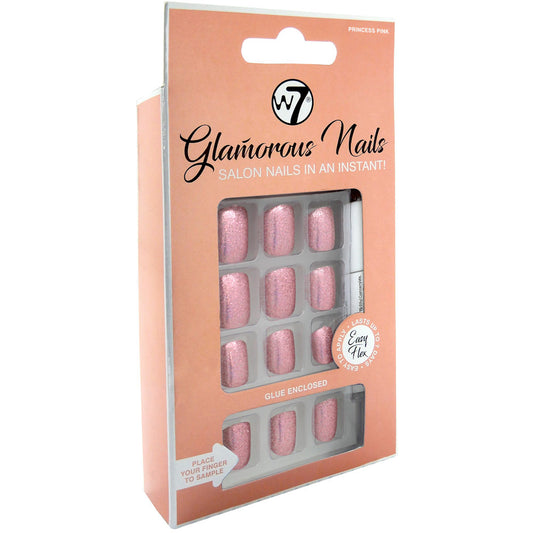 W7 Cosmetics Glamorous False Nails Princess Pink