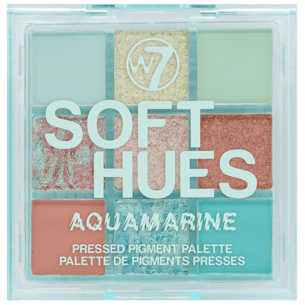 W7 Cosmetics Soft Hues Eyeshadow Palette Aquamarine