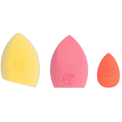 W7 Cosmetics Glow Getter Neon Beauty Sponge Trio