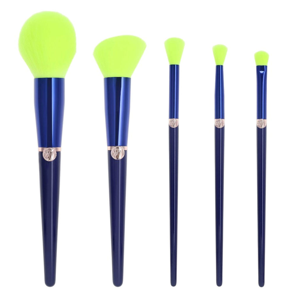 W7 Cosmetics Glow Getter Neon Makeup Brush Set