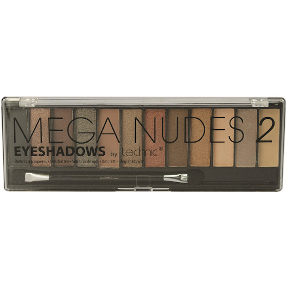 Technic Cosmetics Mega Nudes 2 Nude Eyeshadow Palette With Applicator