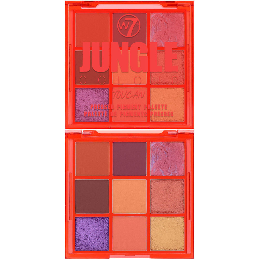 W7 Cosmetics Jungle Colour Pressed Pigment Eyeshadow Palette Toucan