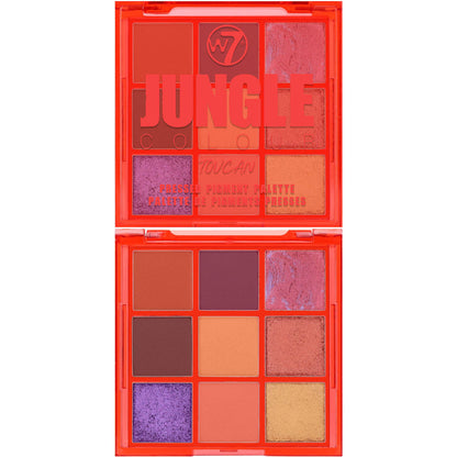W7 Cosmetics Jungle Colour Pressed Pigment Eyeshadow Palette Toucan