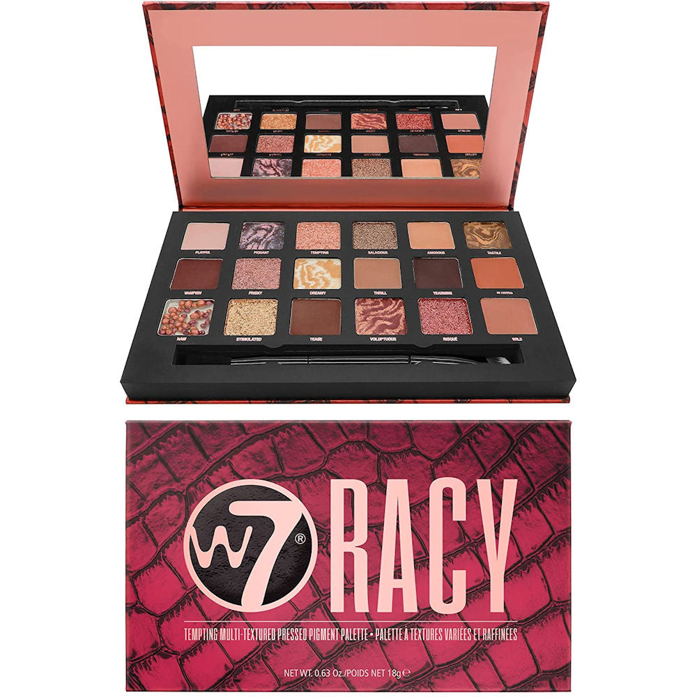 W7 Cosmetics Shimmer Racy Pressed Pigment Eyeshadow Palette