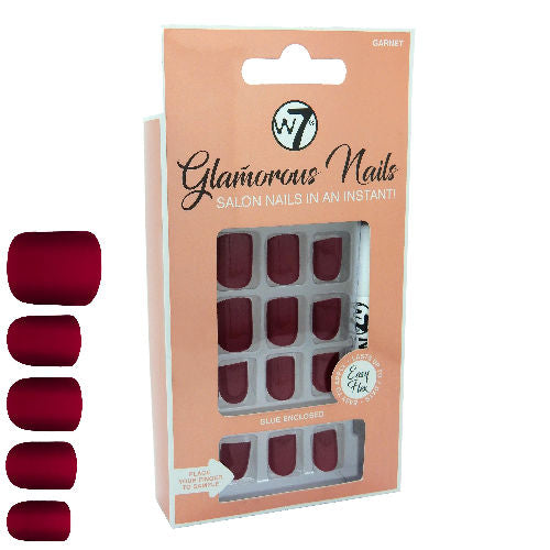 W7 Cosmetics Garnet Glamorous False Nails