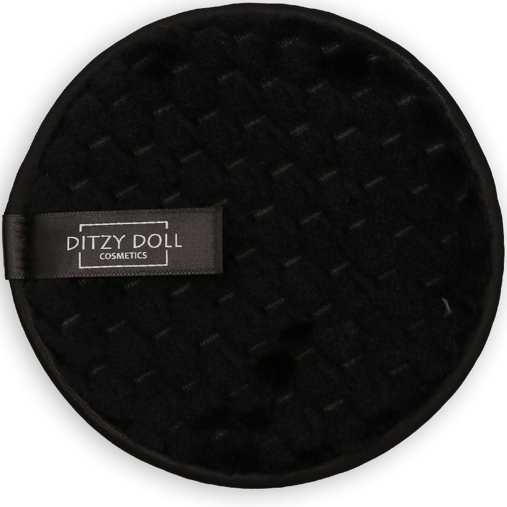 Ditzy Doll Cosmetics Black Makeup Remover Pad Use Only Water