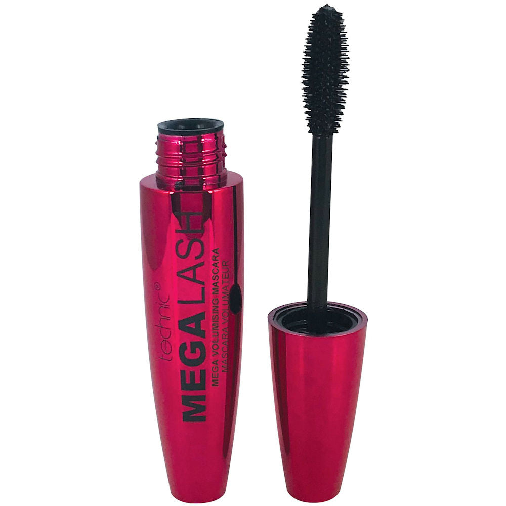 Technic Cosmetics Black Mega Lash Volume Mascara Curved Brush