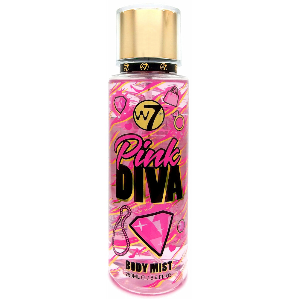 W7 Cosmetics Floral Pink Diva Body Mist Spray