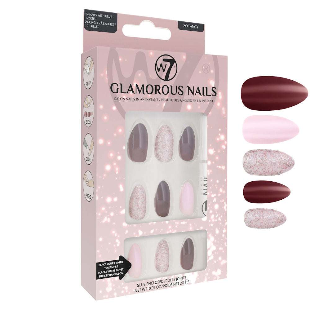 W7 Cosmetics So Fancy Glamorous Nails False Nails