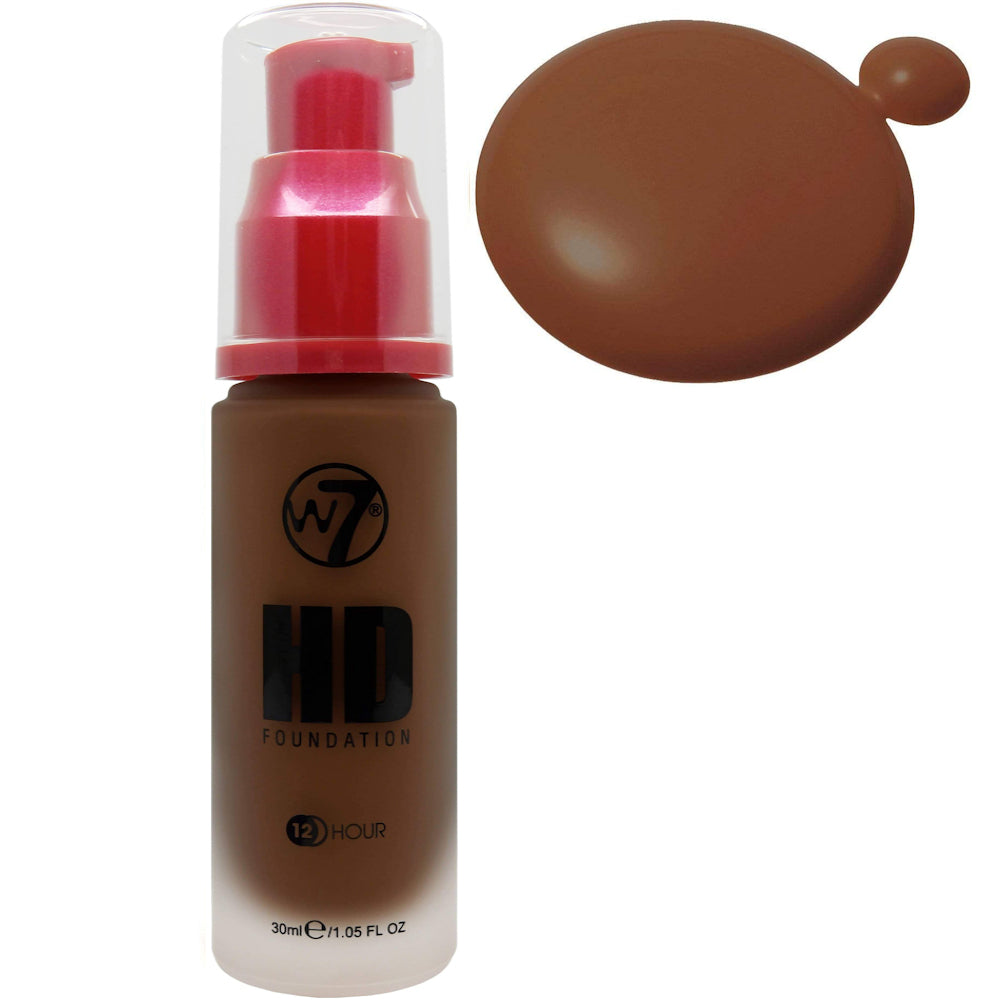 W7 Cosmetics Fudge Dark Liquid HD Full Coverage Foundation