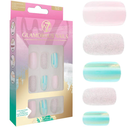 W7 Cosmetics Pastel Sugar Crush Glamorous Nails False Nails