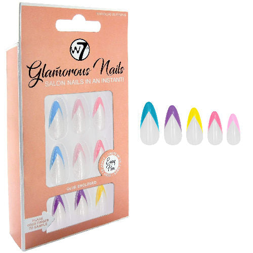 W7 Cosmetics Rainbow Blessing Glamorous False Nails