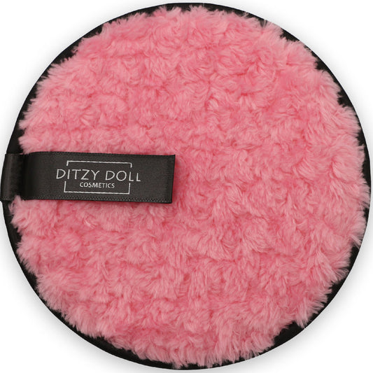 Ditzy Doll Cosmetics Hot Pink Makeup Remover Pad Use Only Water