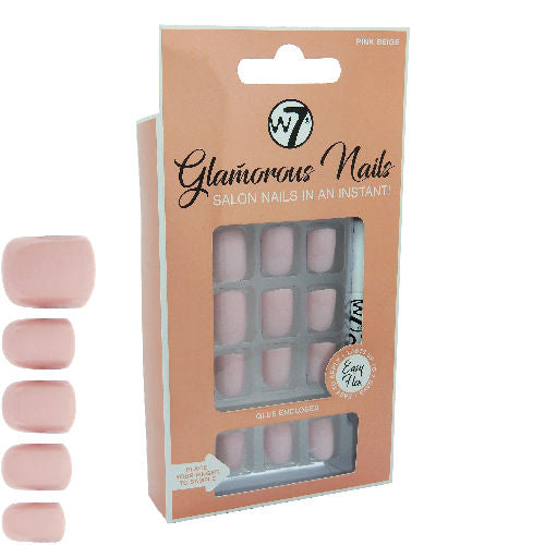 W7 Cosmetics Pink Beige Glamorous False Nails