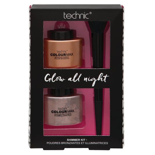 Technic Cosmetics Highlighter Bronzer Glow All Night Shimmer Kit