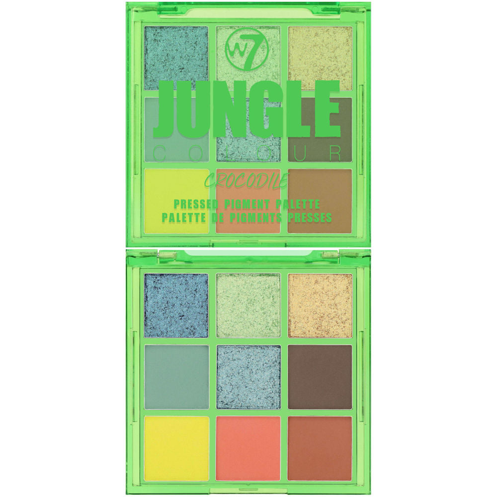W7 Cosmetics Jungle Colour Pressed Pigment Eyeshadow Palette Crocodile