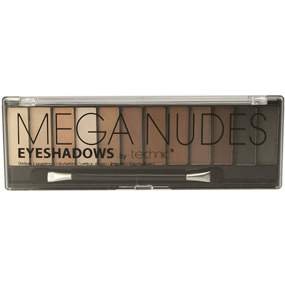 Technic Cosmetics Mega Nudes Nude Eyeshadow Palette With Applicator